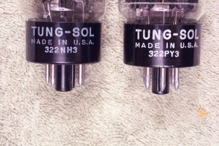 Two,  Tung Sol USA 5U4GB,  matching pair,  1950 ' s,  5U4GA/5U4G equiv 3