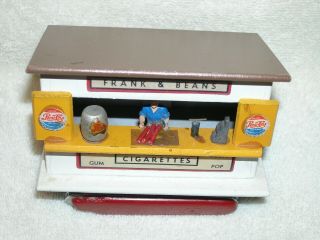 American Flyer Mini - Craft Frank & Beans Stand From 271 Whistle Stop Set Ex