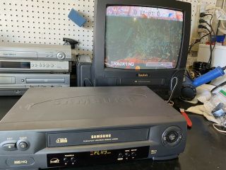 Samsung Vr8060 Vcr 4 Head Vhs Player With Remote - And