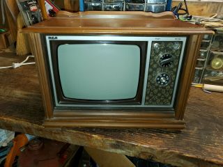 Vintage Rca 9 Inch Wood Case Television No Picture