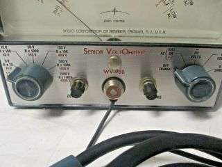RCA Voltohmyst Model WV - 998 With RCA Probe WD - - 299D 3