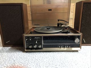 Vintage Rare Sony Solid State Music System Hp - 170a Turntable Record Player.