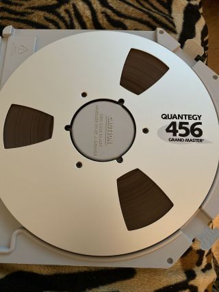 TWO (2) QUANTEGY 456 Grand Master Audio Tape 10.  5”x 1/4”x 2500’ HARD CASE 2