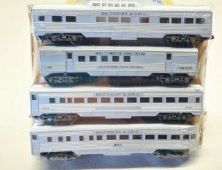 Arnold Rapido N Scale Passenger Car Baltimore And Ohio Set Of 4