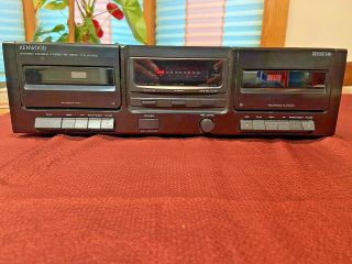 Kenwood Kx - W1060 Dual Cassette Deck Dolby And,