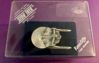 Star Trek Fasa Miniature Uss Reliant Space Craft Rawcliffe Fine Pewter