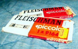 Two (2) Fleischmann Piccolo N - Scale Double Slip Switches Model 9164,