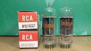 Rca 6fq7 6cg7 Clear Top Nos Nib Vacuum Tubes - 7 Matched