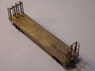 O Scale Brass Pulpwood Car Believed To Be Made By Max Gray