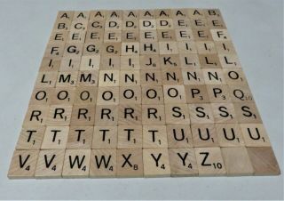 100 Wooden Scrabble Letters Tiles Scrapbooking Altered Art Craft Jewelry 2