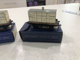HORNBY DUBLO D1 3x 32068 Low Sided Wagon With Insulted Meat Container Boxed 2
