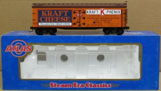 Atlas O 7711 - 2 Kraft Phenix " Cream Cheese " Woodside Reefer O - Scale/2 - Rail Lnib