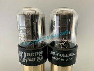 Rca 6sn7gtb  Very Rare Dual Side Getters  Tubes Platinum Matched On At1000