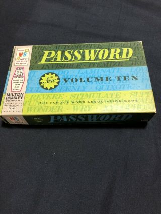Password Volume Ten 10 Vintage 1960 