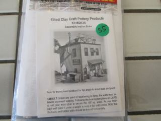 FOS SCALE MODELS ELLIOT CLAY CRAFT POTTERY PRODUCTS WOOD KIT HO SCALE ////// 3