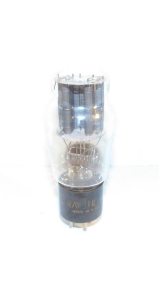 1947 Raytheon 2a3 Black Plate Amplifier Tube.  Tv - 7 Tests Strong.