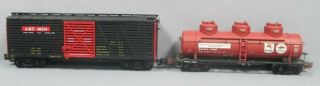 Aristo - Craft G Freight Cars: Mobil Tank 41608 And Stock Car 46114 [2]