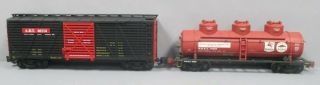 Aristo - Craft G Freight Cars: Mobil Tank 41608 and Stock Car 46114 [2] 2