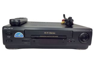 Sony Slv - 679hf Vcr Video Cassette Recorder Vhs Player W Remote & Av Cables