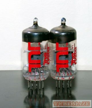 Matched Pair (2) Rft Nos 7025/12ax7/ecc83 Tubes - Low Noise - Germany