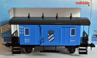 Marklin Maxi 54851 Royal Bavarian State Railways K.  Bay.  Sts.  B Luggage Wagon 28252