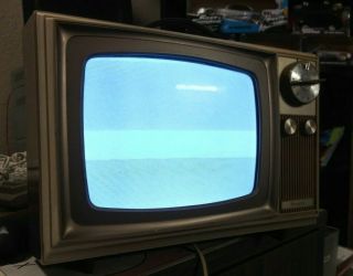 Vintage Sears Black & White Tv Turns On 9inch Screen