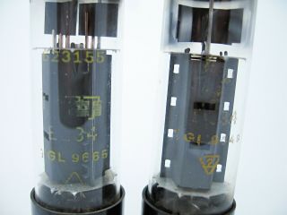 2 x RFT EL34 - 6CA7 Test STRONG & MATCHED 92 DImple Top Vacuum Power Audio Tube 2