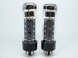 2 X Rft El34 - 6ca7 Test Strong & Matched 93 Dimple Top Vacuum Power Audio Tube