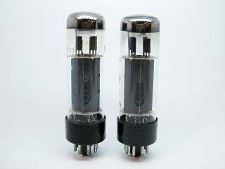 2 x RFT EL34 - 6CA7 Test STRONG & MATCHED 93 DImple Top Vacuum Power Audio Tube 2