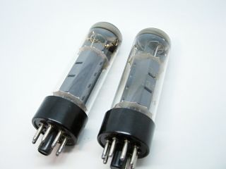 2 x RFT EL34 - 6CA7 Test STRONG & MATCHED 93 DImple Top Vacuum Power Audio Tube 3