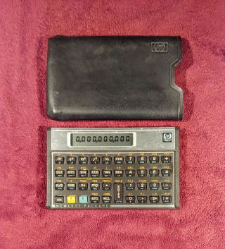 Hewlett Packard Hp 11c Vintage Scientific Calculator,  Great,  With Case