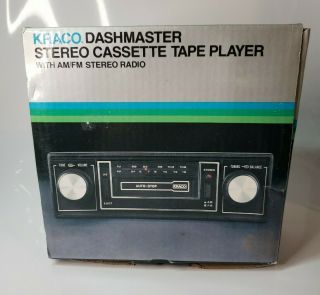 Vtg Kraco Model Kid - 581 Cassette Tape Player With Am/fm Stereo Radio Open Box