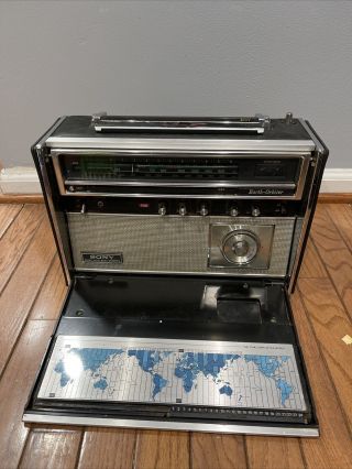 Sony Am/fm 10 Band Short Wave Radio Receiver Crf - 5100 Earth Orbiter