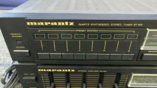 Marantz Quartz Synthesized Stereo Tuner ST100 Amplifier PM100 TA100 Radio AM/FM 2