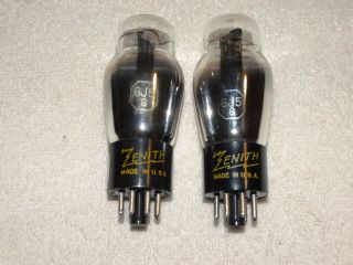 2 X 6j5g Zenith Tubes Very Strong Pair (2 Pair Available)