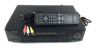 Sharp Vc - A410u Vcr 4 Head Vhs Player Recorder - Vc - A410 - With Remote