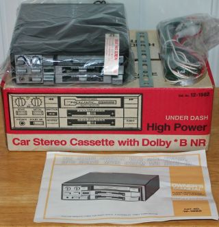 Rare Realistic Model 12 - 1982 High Power Car Stereo Cassette Player
