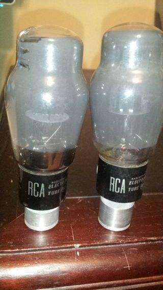 Nos Strong Tightly Matched Pair Rca 6l6g Smoked Glass Tube Tv - 7