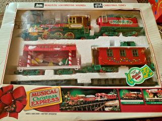 Musical Christmas Express Bright Christmas Musical Train Set 183