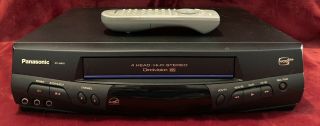 Panasonic Pv - 8451 Vhs Vcr 4 - Head Hi - Fi Stereo Video Cassette Recorder W/ Remote