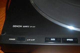 Denon Dp 23f Turntable With Custom Soft Cover