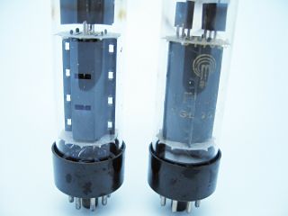 2 x RFT EL34 - 6CA7 MATCHED Vacuum Audio Output Pentode Power Tubes 3