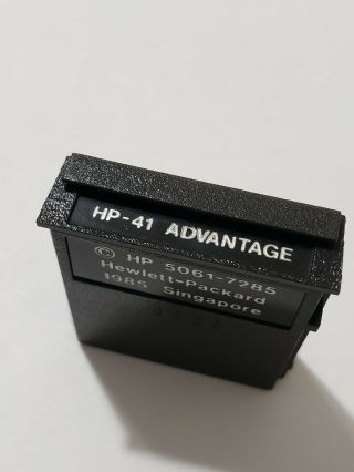 Hp - 41 Advantage Module For Use With Hp 41c,  Hp - 41cv And Hp - 41cx Calculator