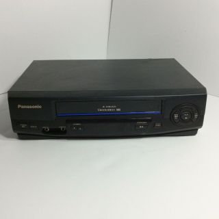 Panasonic Pv - V4021 4 - Head Omnivision Vhsvcr Player Recorder Black No Remote