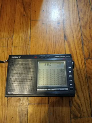 Sony Icf - 7700 Radio 15 Bands Fm/lw/mw/sw Pll Synthesized Receiver
