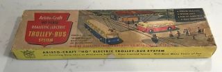 Aristo Craft Realistic Electric Trolley Bus System Ho Scale Vintage