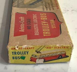 Aristo Craft Realistic Electric Trolley Bus System HO Scale Vintage 3