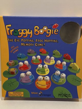 Froggy Boogie The Eye Popping Frog Hopping Memory Game Wooden - Complete