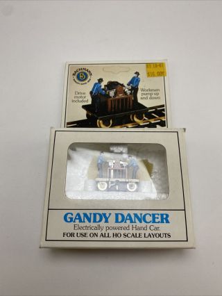 Bachmann Ho Scale Gandy Dancer Item No.  46 - 1202 Model Trains Electric Hand Car