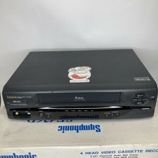 100 Symphonic SE426D 4 Head VHS VCR Video Cassette Player Recorder,  Remote 2